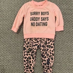 Pink leopard 2-Piece outfit